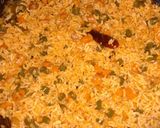 A picture of step 6 of Schezwan fried rice.