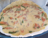 Foto del paso 3 de la receta: Quiche de salmón ahumado y espárragos verdes light