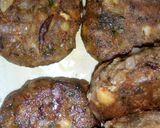 A picture of step 3 of Kathal (jackfruit) kabab.