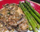 A picture of step 9 of Pan Seared Chicken with Mushroom & Herb Sauce.