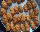 A picture of step 2 of Crispy Taco samosa bites.