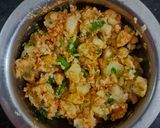 A picture of step 6 of Sev Puri.