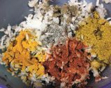 A picture of step 1 of Raw banana and rajma cutlets.