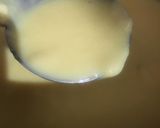 A picture of step 5 of Mango custard shots.