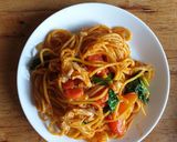 Foto langkah ke 6 dari resep Spaghetti goreng.