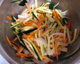 A picture of step 2 of Zucchini Salad.