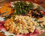 Foto del paso 3 de la receta: Schintzel, ensaladín y macarones en crema de sí mismos