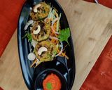 A picture of step 4 of Sweet potato tikki.