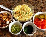 Foto del paso 1 de la receta: Tofu con "falso tabulé" 😉👨🍳