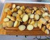 Une image de l'étape 5 de Effiloché de porc aux pommes de terre, champignons et coriandre.
