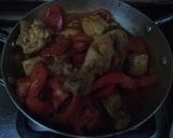 A picture of step 4 of Chicken Karhai.