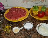 Foto del paso 1 de la receta: Filete de ternera a la plancha con ensaladita
