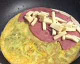Foto langkah ke 4 dari resep Kebab Lipat Isi Telur & Keju.