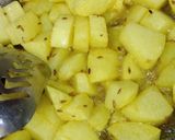 A picture of step 1 of French beans potato Sabzi.