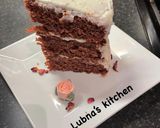 A picture of step 10 of Red Velvet Cake with Cream Cheese Frosting:.