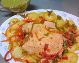 Foto del paso 2 de la receta: Salmón en papillote con salsa de espárragos