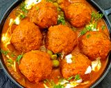 सोयाबीन कोफ्ता करी - एक हेल्थी किक रेसिपी -सोयाबीन सब्जी (Soybean Kofta Curry- Health Kick recipe) रेसिपी चरण 10 फोटो