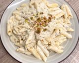 Foto del paso 5 de la receta: Macarrones con nata, pistacho y gorgonzola