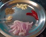 A picture of step 3 of Masoor Dal with Tempered Spices.