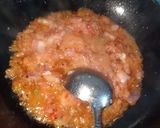 A picture of step 1 of Boondi veg.