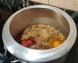 A picture of step 4 of Punjabi lobia aloo masala.