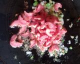 A picture of step 4 of Tawa fried rice.