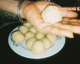 A picture of step 2 of Almond Suji Ka Laddus.