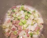 A picture of step 2 of Jo's Minestrone.