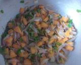 A picture of step 1 of Spicy green grams samosas.
