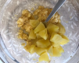 Foto del paso 2 de la receta: Muffins saludables de plátano y manzana