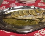 Une image de l'étape 7 de Bar entier au citron et farci pesto maison.