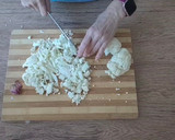 Foto del paso 1 de la receta: Coliflor a la carbonara sin nata dieta keto