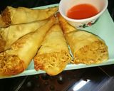 Foto langkah ke 5 dari resep Pangsit Isi Mie (Cone Pangsit).