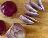 A picture of step 5 of Roasted Butternut Squash and Red Onions with Tahini sauce.