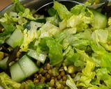A picture of step 3 of Fresh green lentil salad.
