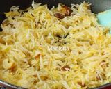 A picture of step 8 of Rakhi Special - Narali Bhat.