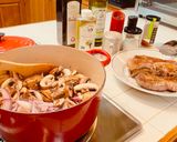 A picture of step 5 of Braised Pork Ragù w/ Mushrooms & Tagliatelle.