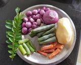 A picture of step 2 of Sambhar.