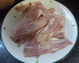 Foto del paso 1 de la receta: Piadas exprés con lacón