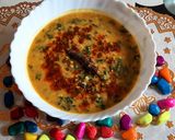 A picture of step 6 of Dal palak.