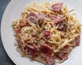 Foto langkah ke 5 dari resep Fettuccine Carbonara.