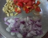 A picture of step 6 of Punjabi dinner thali.