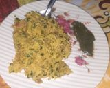 हरी लहसुन पुलाव(Hari lahsun pulao recipe in hindi) रेसिपी चरण 2 फोटो