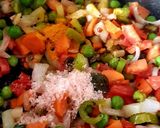 A picture of step 4 of Mix Veg Upma.