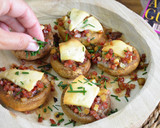 Foto del paso 3 de la receta: Champiñones rellenos de jamón serrano y queso añejo (sin lactosa)