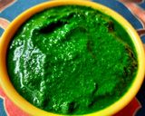 सरसों के पत्ते की चटनी(Sarso ke patte ki chutney recipe in hindi) रेसिपी चरण 5 फोटो