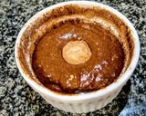 A picture of step 6 of Nutella lava cake.