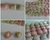 รูปขั้นตอนการทำที่ 6 ของ ขนมเปี๊ยะกุหลาบนมสด (อบในกะทะเทปล่อน)