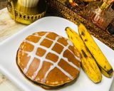 A picture of step 6 of Banana pancakes.