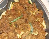A picture of step 6 of Mutton with steam veggies.